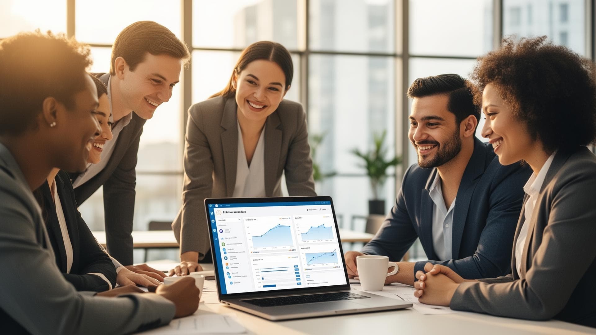 Finance team collaborating with Chasq platform